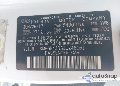 2018 Genesis G80 3.3T Sport from USA, damaged, VIN KMHGN4JB6JU246161